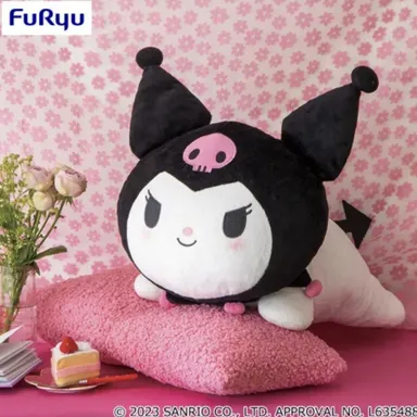 [Sanrio] FuRyu MEGA JUMBO Kuromi 22" (55 cm) Nesoberi Laying Down Plush