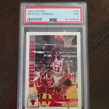 1992 Hoops Michael Jordan 30  PSA NM 7