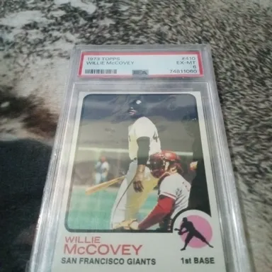 1973 Topps Willie Mccovey 410  PSA EX-MT 6