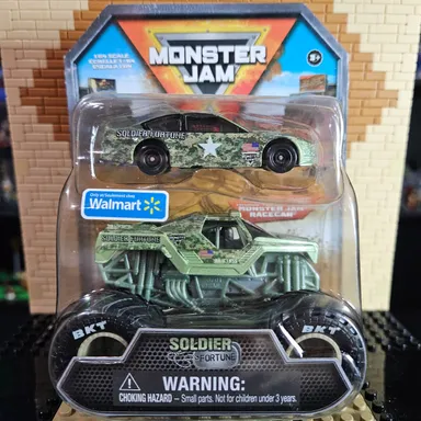 920, Monster Jam Soldier Fortune truck and race car