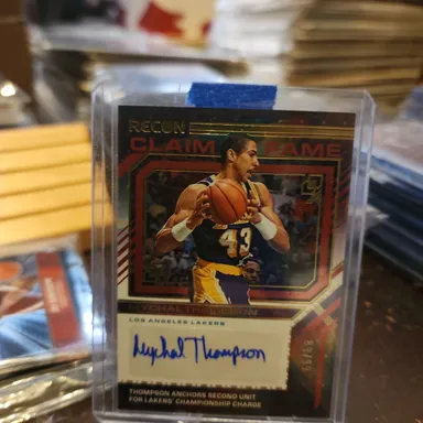Mychal Thompson 2021-22 Recon Claim To Fame Auto /99 Los Angeles Lakers