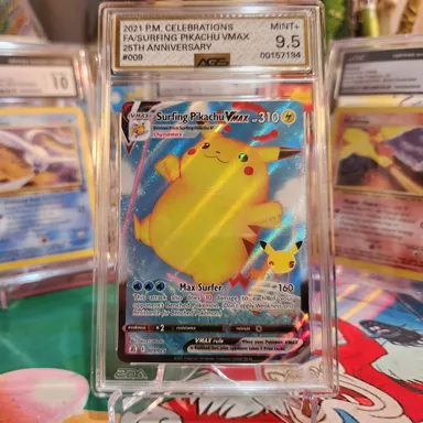 ⚡️AGS 9.5 Surfing Pikachu Vmax(Celebrations)⚡️