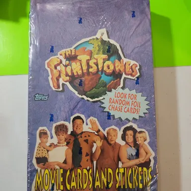 1993 Topps The Flintstones Sealed Trading Card Box 36 Pack Movie Cards & Sticker