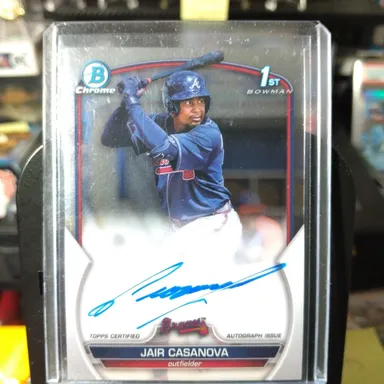 Jair Casanova braves Bowman 1st auto