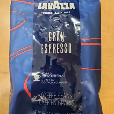 Lavazza Gran Espresso Whole Bean 1kg/2.2lb
