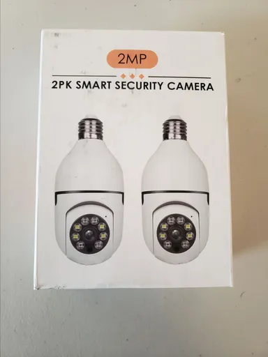  2MP 2-Pack Smart Security Camera | 360 View Wifi HD 2-Way Voice Motion Detection