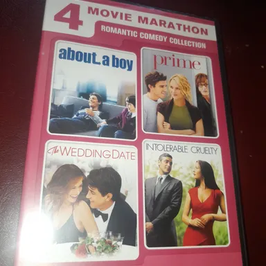 DVD About A Boy, Prime, Wedding Date, Intolerable Cruelty