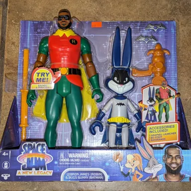 Space Jam LeBron and Bugs Bunny figurine