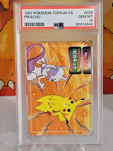 1997 Pikachu VS Mewtwo Topsun VS Series PSA 10 Only 10 out there!