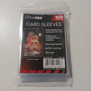 Sleeves: Ultra Pro Clear Sleeves (100 count)
