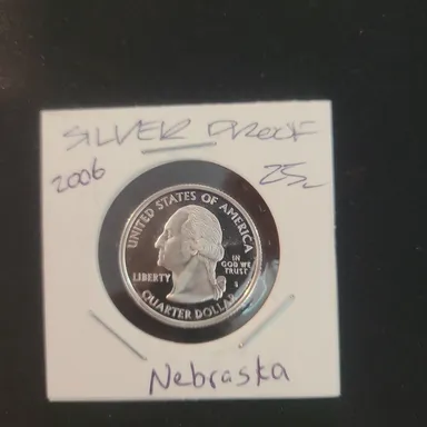 2006 90% Silver Nebraska 25c