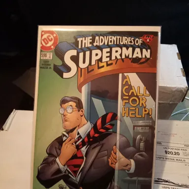 Adventures of Superman #598 2002 Phone Booth Cover