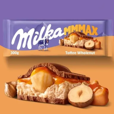 Milka Max Chocolate Toffee Whole Nuts