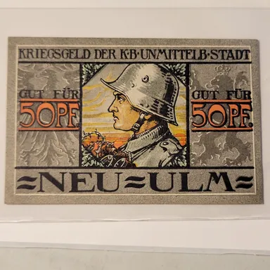 New Ulm - 1918 German Notgeld - 50 Pf.