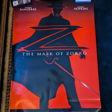 The Mask of Zorro Vintage Double Sided One-Sheet Movie Poster 27 x 40