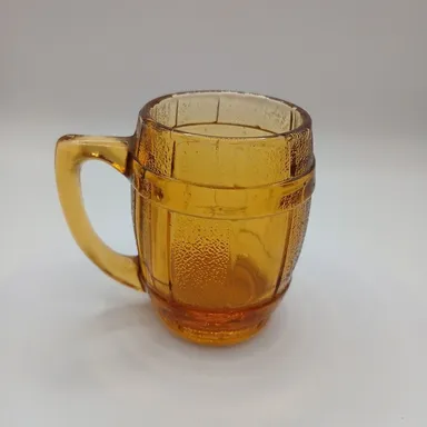 Amber glass beer mug shot glass