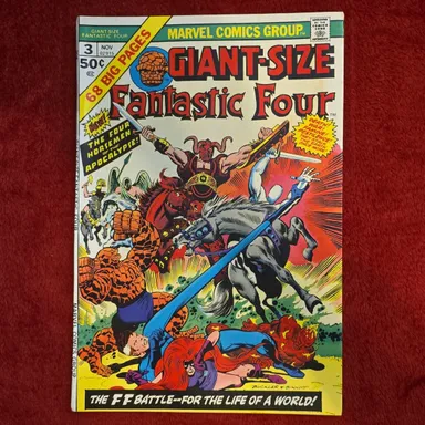 Fantastic Four Giant-Size #3 ~ 1974 ~ VF/NM Condition ~ The Four Horsemen of the Apocalypse 1st app