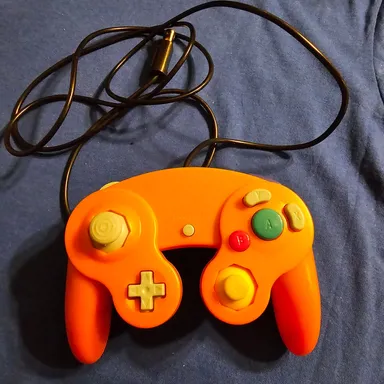 gamecube orange controller mint 3rd party
