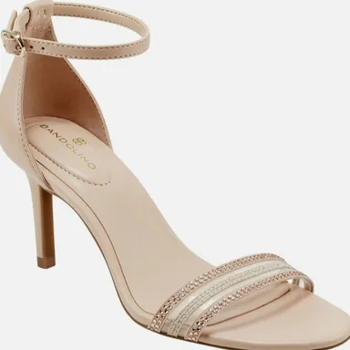 Bandolino  Women's Macky Heeled Sandal Light natural size 8
