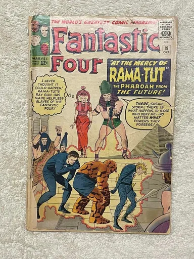Fantastic Four #19 (RAW 3.0 - MARVEL 1961) 1st Rama-Tut. Stan Lee. Jack Kirby