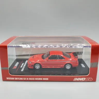 Inno64 Red Nissan Skyline GT-R (R33) Nismo 400R