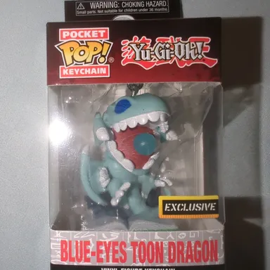 Yugioh Blue-Eyes Toon Dragon Pocket Funko Pop!Keychain