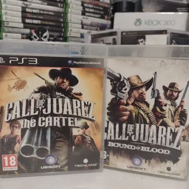 PS3 CALL OF JUAREZ BOUND IN BLOOD AND  CALL OF JUARWZ THE CARTEL CIB REGION FREE PAL