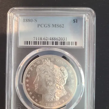 1880-s MS62 Morgan Silver Dollar