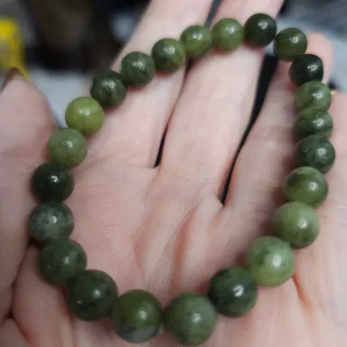 Green Jade 8mm Bracelet