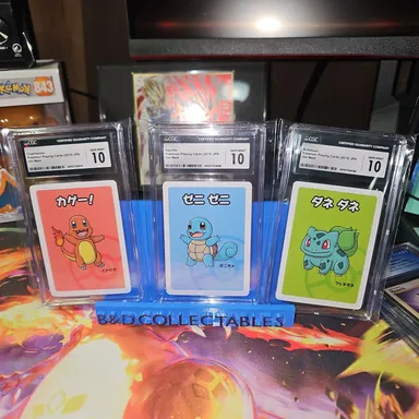 Old Maid Charmander, Squirtle, and Bulbasaur