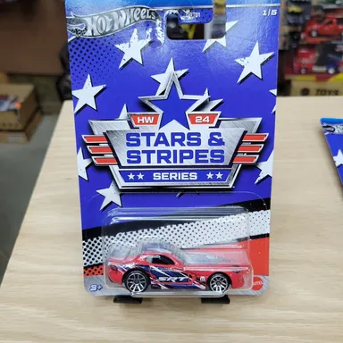 Hot Wheels Walmart 2024 Stars & Stripes 2013 Viper SRT