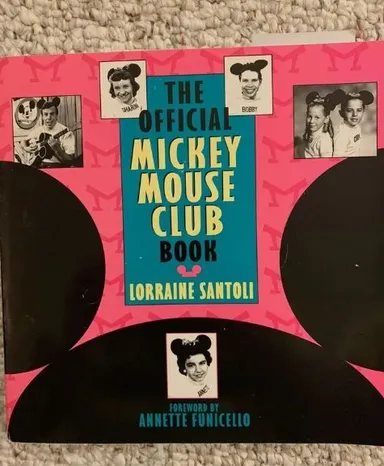 The Official Mickey Mouse Club Book 1995 book autographed by Lorraine Santoli