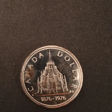 1876-1976 $1 Canada Specimen .50 Silver