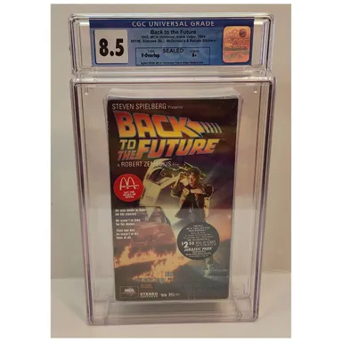Back to the Future (1985) McDonald's Sealed Promo VHS A+ CGC 8.5