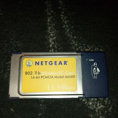 Netgear 802.11b MA401 Wireless PC Card PC Card Type II 16-bit PCMCIA 11Mbps