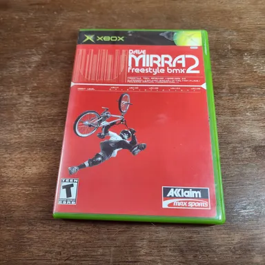 Microsoft Xbox Dave Mirra Freestyle BMX 2 CIB Regi Card OG Game