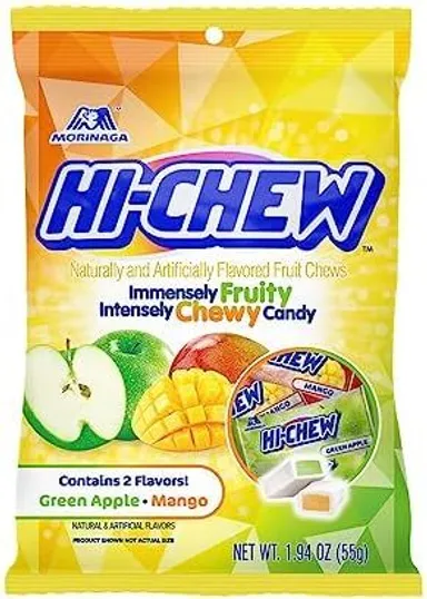 New Hi-Chew Candy 1.94 oz. - Green Apple  Mango