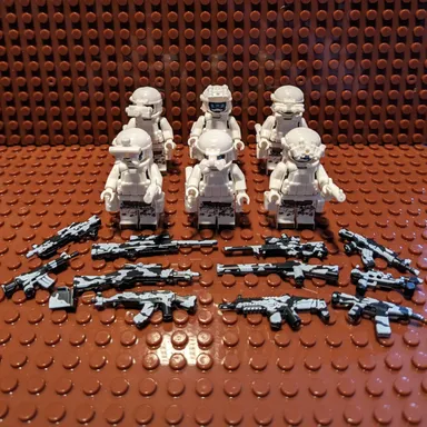 Special Forces Custom Minifigures - Military Set with Weapons - Lego Compatible