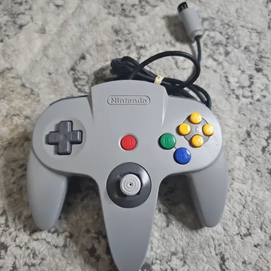 Grey nintendo 64 controller n64