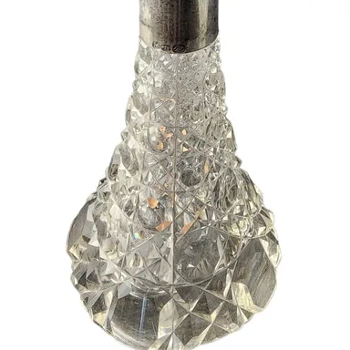 Cut glass perfume bottle