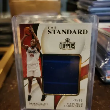 2019-20 Immaculate Collection The Standard Mfiondu Kabengele RC Patch /99 Clippers
