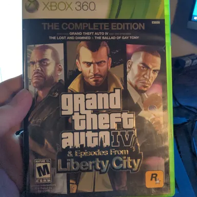 Xbox 360 - Grand theft Auto 4 & Episodes From Liberty City (Case & Manual & Map)