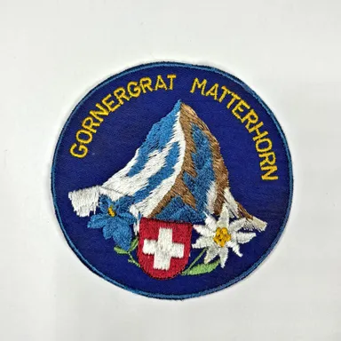 1970s Switzerland Matterhorn Patch Badge Vintage Crest Mountain Europe NEW
