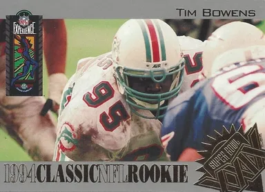 1994 Classic NFL Experience Rookie (Spanish) #R9 Tim Bowens Miami Dolphins