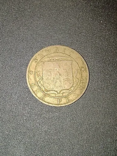 1890 Jamaica 1 Penny Coin