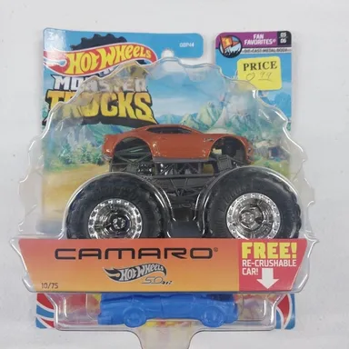 hotwheels monster truck camaro