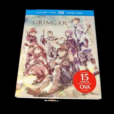 Grimgar: Ashes and Illusions Complete Series Anime Blu-ray/DVD w/ Slipcover!