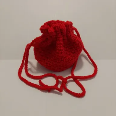 Red drawstring pouch (small)