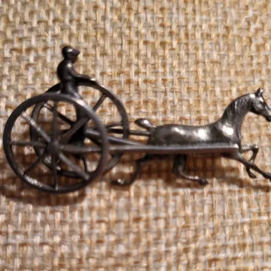 Sterling silver harness racing pin