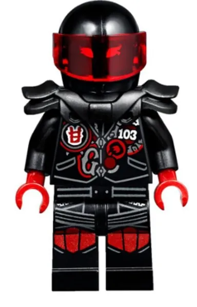 Lego Minifigure njo385 Mr. E - Biker Vest with Number 103